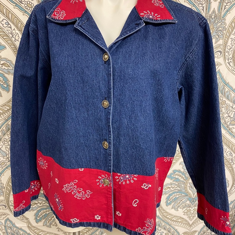 Dress jean jacket.